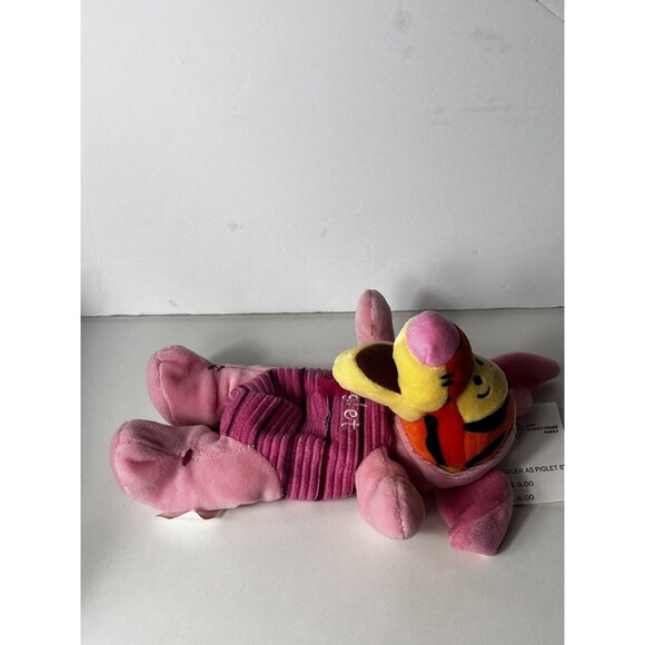 Disney 8" Tigger dressed as Piglet Mini Bean Bag Winnie the Pooh Pink Tiger - Picture 3 of 7